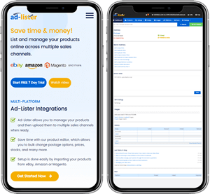 ad-lister mobile app