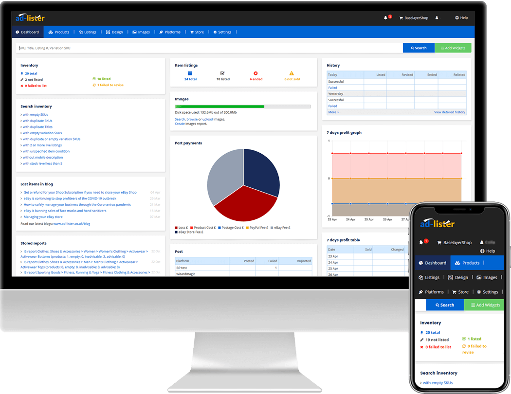 Ad-lister software