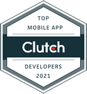 Clutch- Top Mobile App Developers 2021 badge